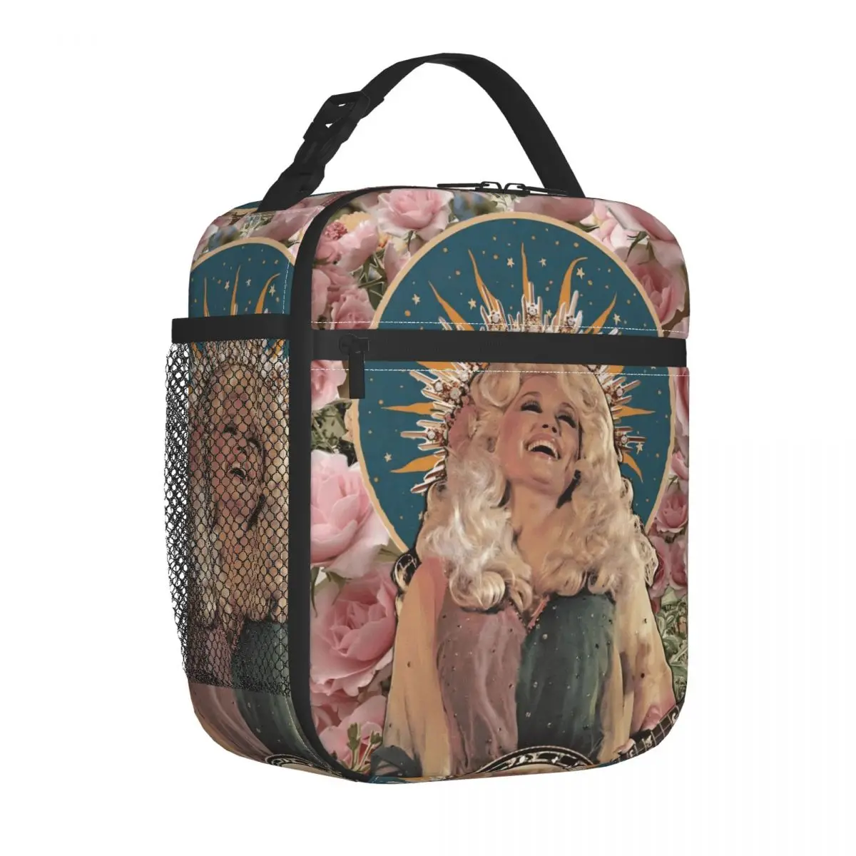 D-Dollys المغني الوردي الوردي معزول حقيبة الغداء قدرة عالية وجبة الحاويات حقيبة حرارية حمل علب الاغذية مكتب في الهواء الطلق الرجال النساء