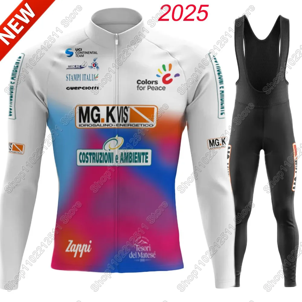 Suit MG.K vis 2025 Cycling Jersey Set Long Sleeve Winter Summer Cycling Clothing Men Road Bike MTB Jacket Suit Pants Bib Tights