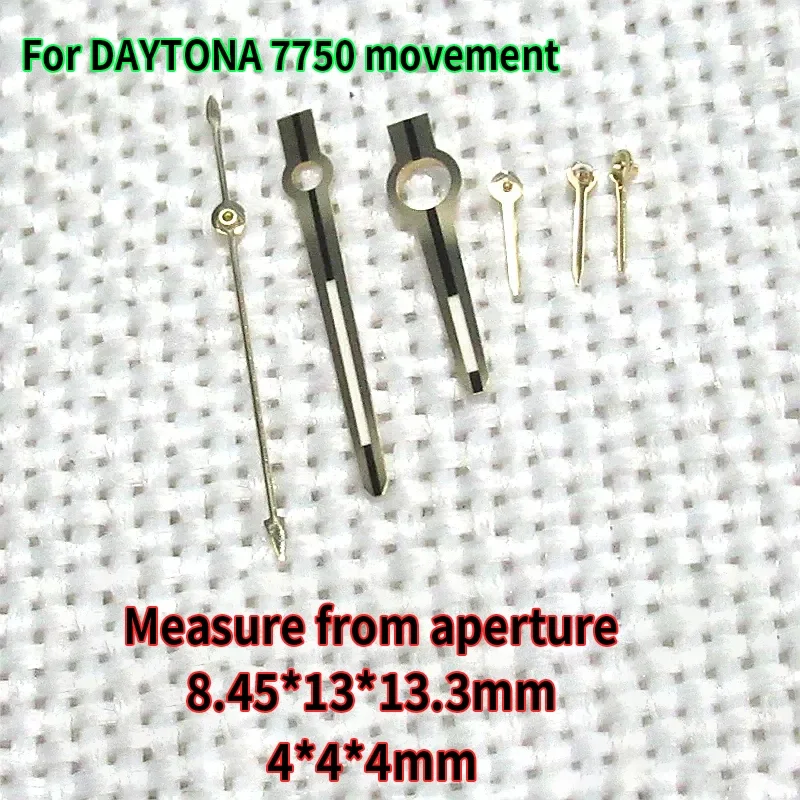 7750 Watch Hands Set Hour Minute Second Hands Watch Needles Replacement Repair Parts Accessory for Daytona Movement