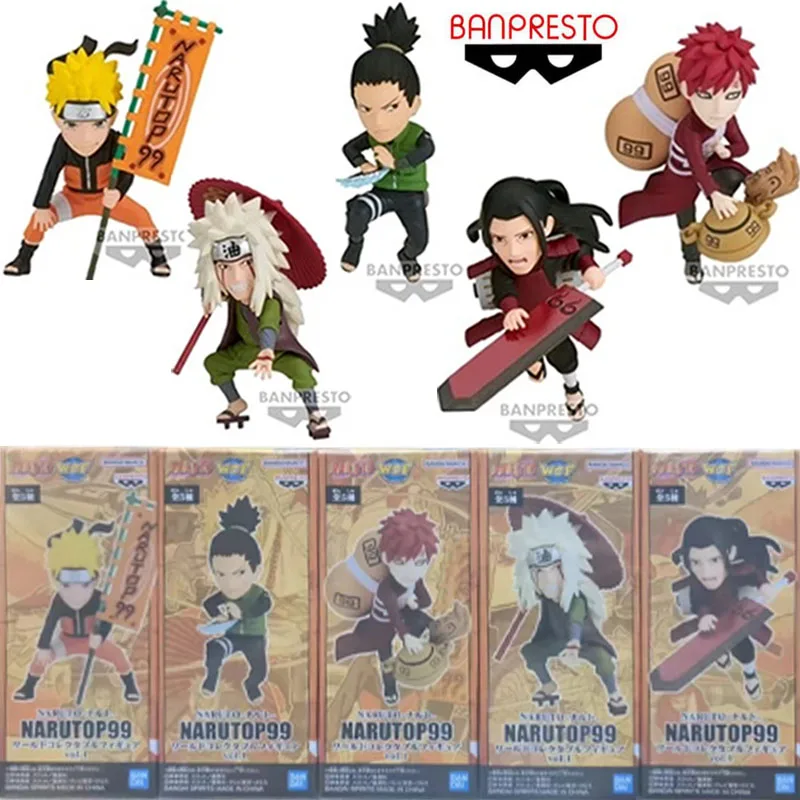 Banpresto Original WCF 1 NARUTOP99 Anime Figure SPECIAL Uzumaki Naruto Action Figure Toys For Boys Girls Children Birthday Gifts