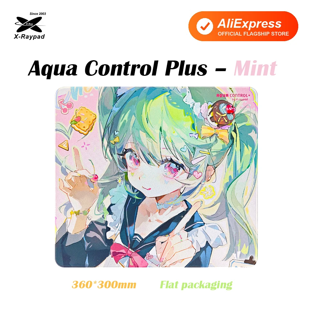 360x300x4mm X-Raypad Aqua Control Plus Gaming Mouse Pads – Mint