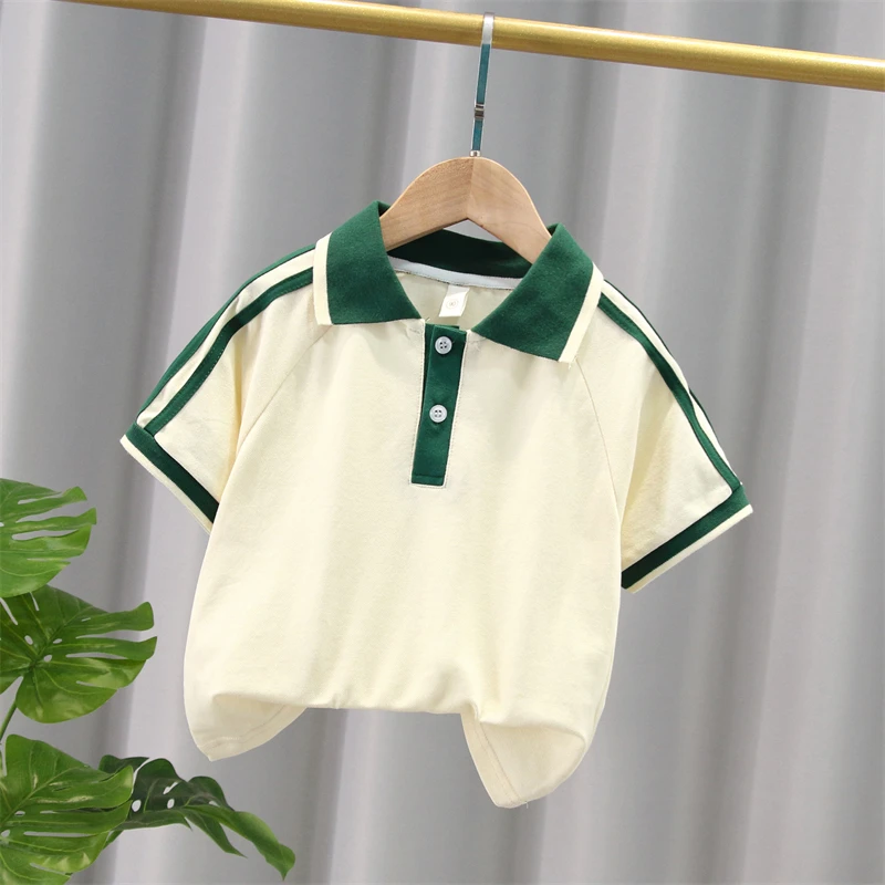 100% cotton boy POLO shirt short sleeved children\'s new cool summer half sleeved shirt boy darling t-shirt trend