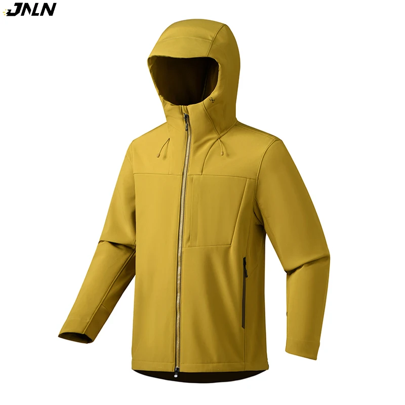 

JNLN Men's Women's Waterproof Soft-Shell Jacket Inner Fleece Warm Windbreaker Unisex Hiking Climbing Trekking Outdoor Raincoat