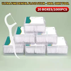 1/3/6/20 Box Portable Disposable Dental Floss Plastic Toothpick High-tension Dental Floss Stick Dental Floss Box Oral Care