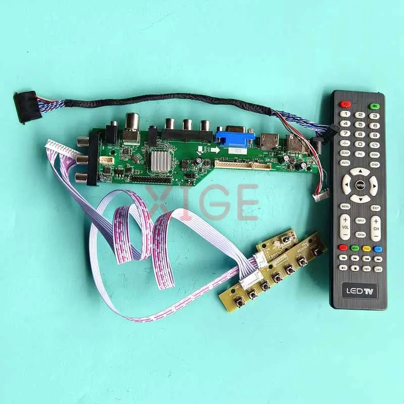 

For HB140WX1-100/200/300/400/500 Driver Controller Board 1366x768 Laptop Matrix AV/USB/DHMI/VGA 14" 40-Pin LVDS DVB-C/T Kit DIY