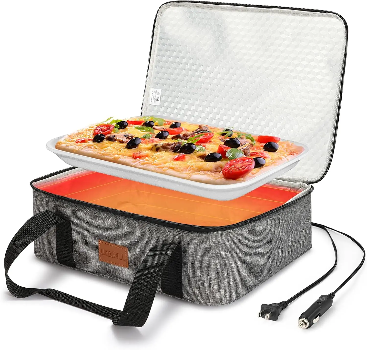 

Electric Food Warmer for Car & Truck, 12V/24V/110V, Fits 9x13 Pan, Ideal for Picnics Parties