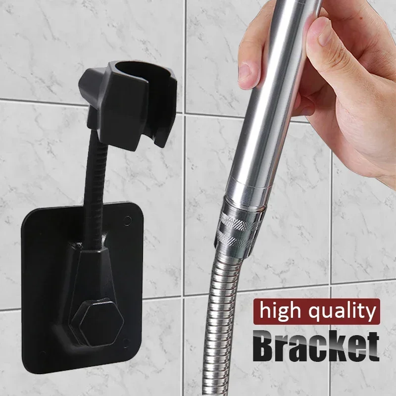 1pc Shower Head Holder Adjustable Self Adhesive Showerhead Bracket Wall Mount Stand SPA Bathroom Universal