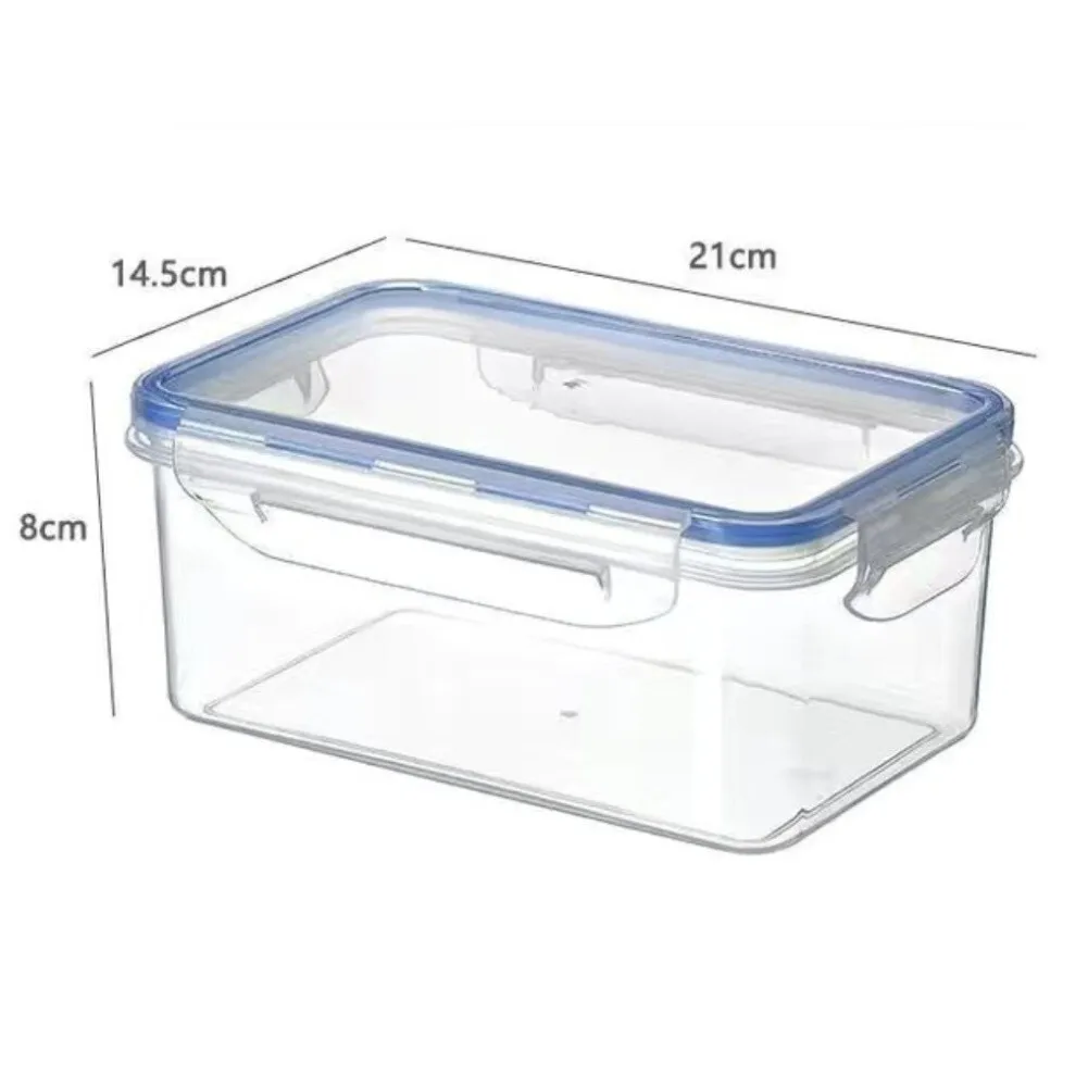 Food Storage Container 6 oz Small Plastic Reusable Airtight with Locking Lid Silicone Seal for Microwave Dishwasher Safe