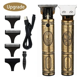 RESUGHTS JM-700A Zéro Gapped Professionnel Tondeuse À Cheveux Sans Fil Électrique Coupe De Cheveux Kit Hommes Tondeuses USB En Acier Inoxydable 10W 1500mah