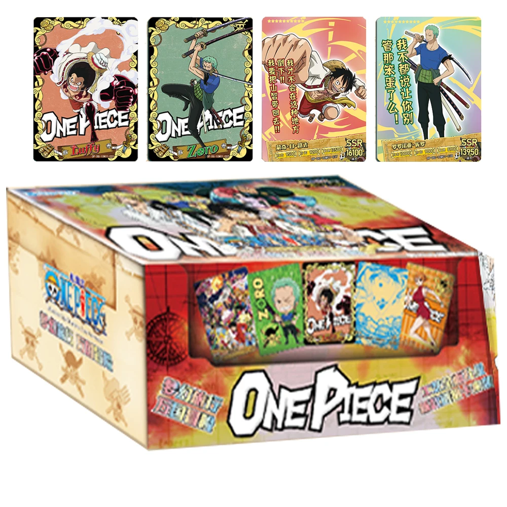 

ONE PIECE Collection Card For Children Shanks Marshall D.Teech Kaido Classic Character Puzzle Limited Game Card Christmas Gifts