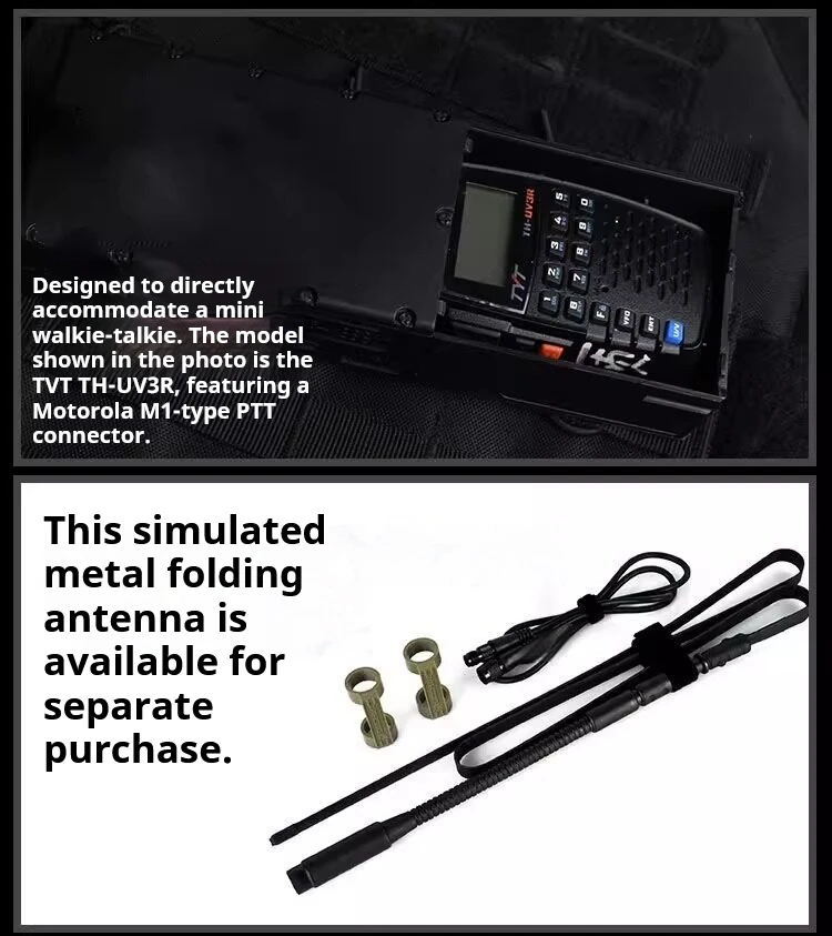 Taktisches Militär-Softair-Armee-Funkgerät PRC 152 / PRC 148 Dummy-Funkgerätgehäuse Antennenpaket Walkie-Talkie Interphone Modell Cosplay – Detail 11