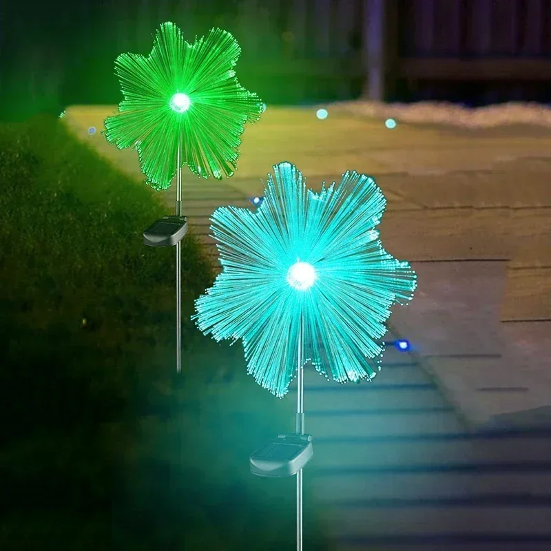 

Solar Butterfly Floor Lamp Community Garden Lamp Lawn Lamps Solar Fiber Optic Jellyfish Lamp Decorative Outdoor Landscape Light