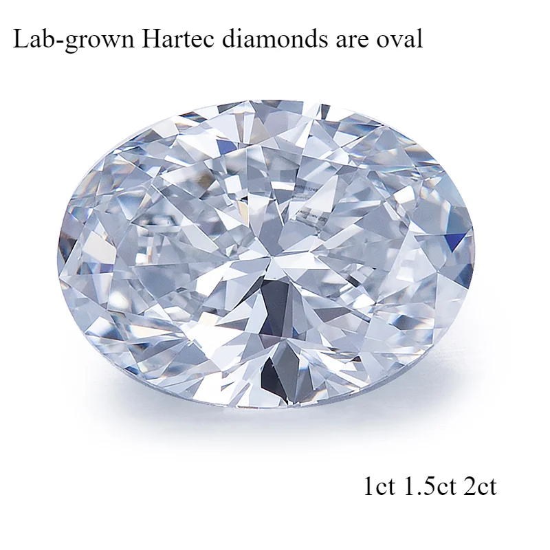 

YanYao Jewelry Fashion 1ct 1.5ct 2ct Lab Grown HPHT CVD Diamond Oval IGI Certificate for Jewelry Making