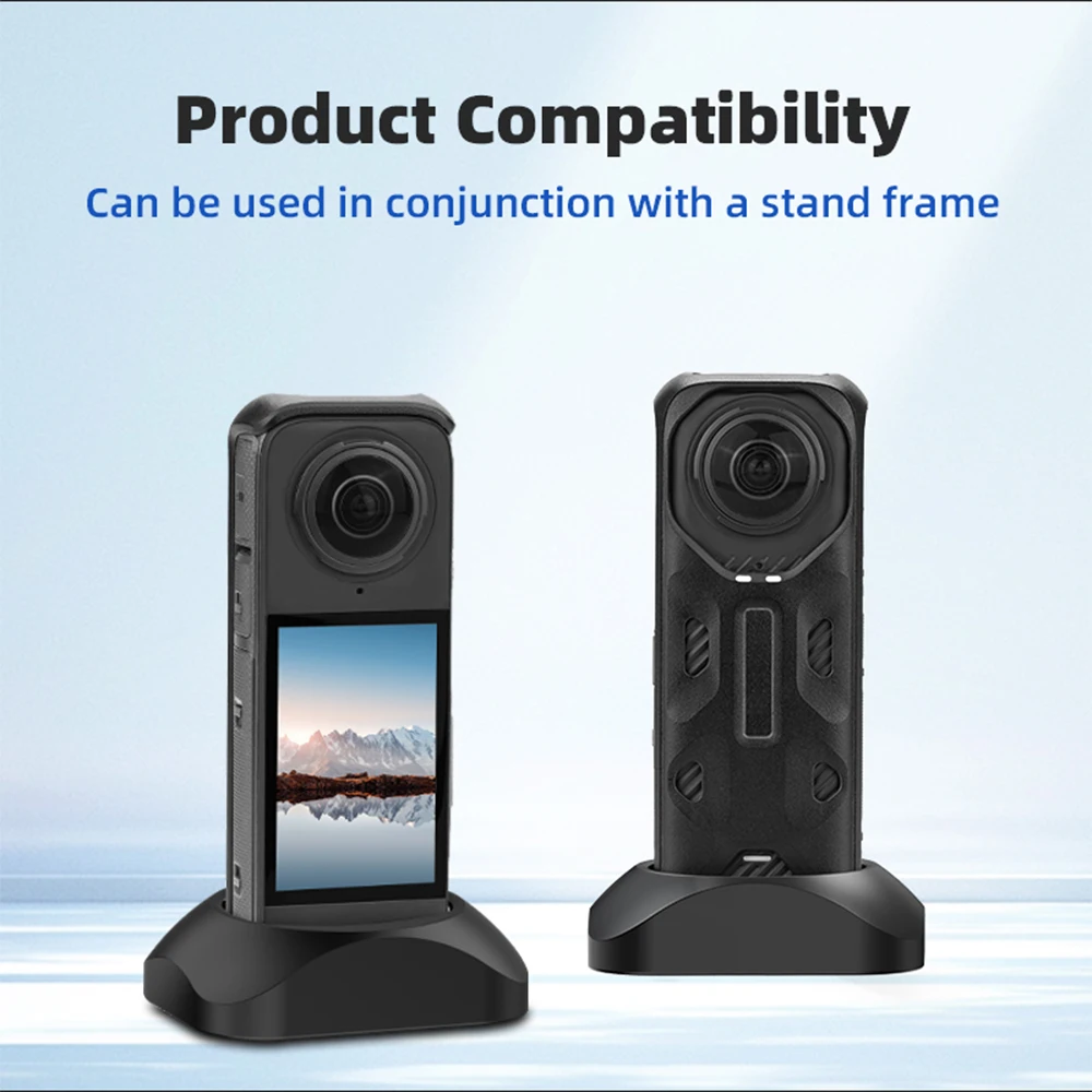 Flymile Silicone Non-Slip Desktop Mount for Insta360 X5/X4 Camera Support Base Desktop Stable Bracket Photography Accessories