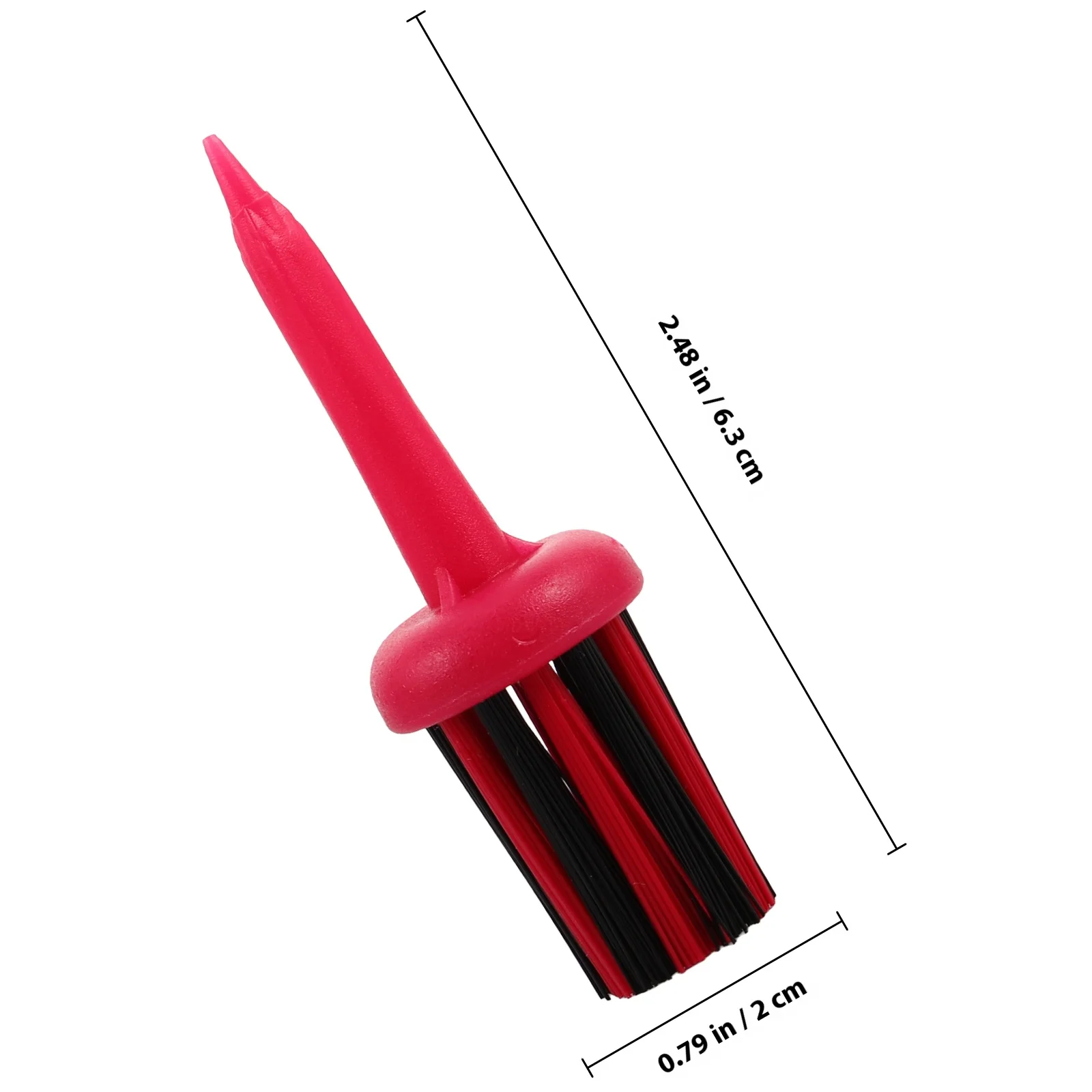 8 pezzi Tees Tees per spazzole multifunzionali infrangibili per punte di ricambio Robusto supporto per palline da golf in plastica Campo di guida Tee Rosso