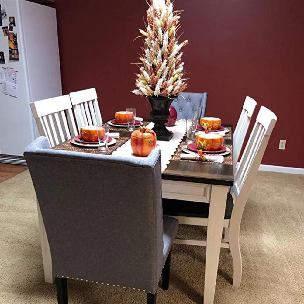 طقم كراسي طعام بارسونز منجدة حديثة من منتصف القرن مكون من قطعتين للمطبخ وغرفة المعيشة #5