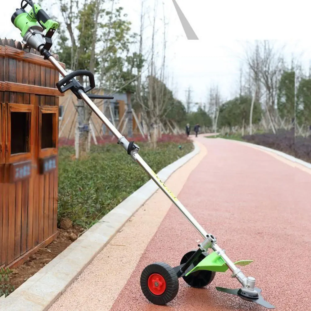 

Sturdy String Trimmer Support Wheel Easy Replace Mower Support Wheel for Outdoor Hand Truck Wheels Rubber Casters