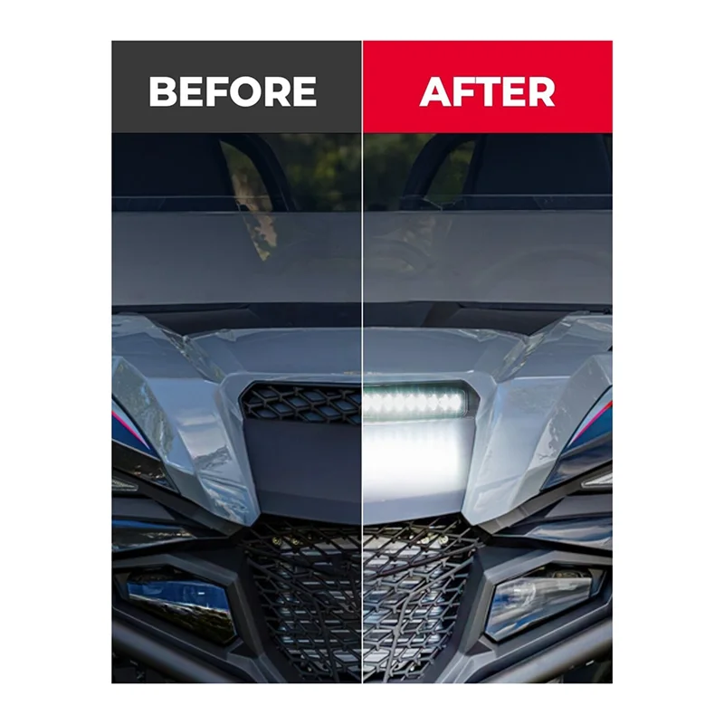 

1 Piece Hood Scoop Light Front Auxiliary Spot Light Black Plastic Car Accessories For RMAX2/RMAX4 1000 2021-2023