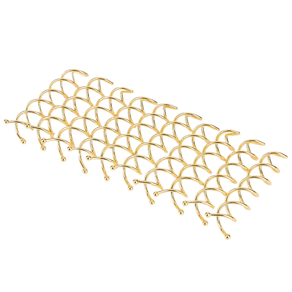 20Pcs Spiral Hair Clips Metal Spiral Hairpins Easy Secure Bun Maker for All Hair Types Women Bridal Wedding Accessories