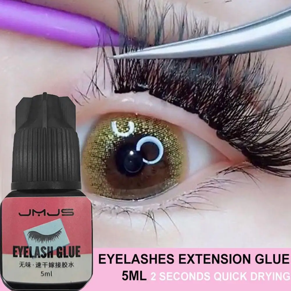 Colle à cils imperméable à faible odeur, séchage rapide en 1 seconde, extension de cils, adhésif élévateur, bain supplémentaire, 5ml