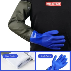 Long lasting Long Waterproof Rubber Gloves Pond Gloves Resistant Gloves for Dishwashing, Vehicle Cleaning Dropshipping