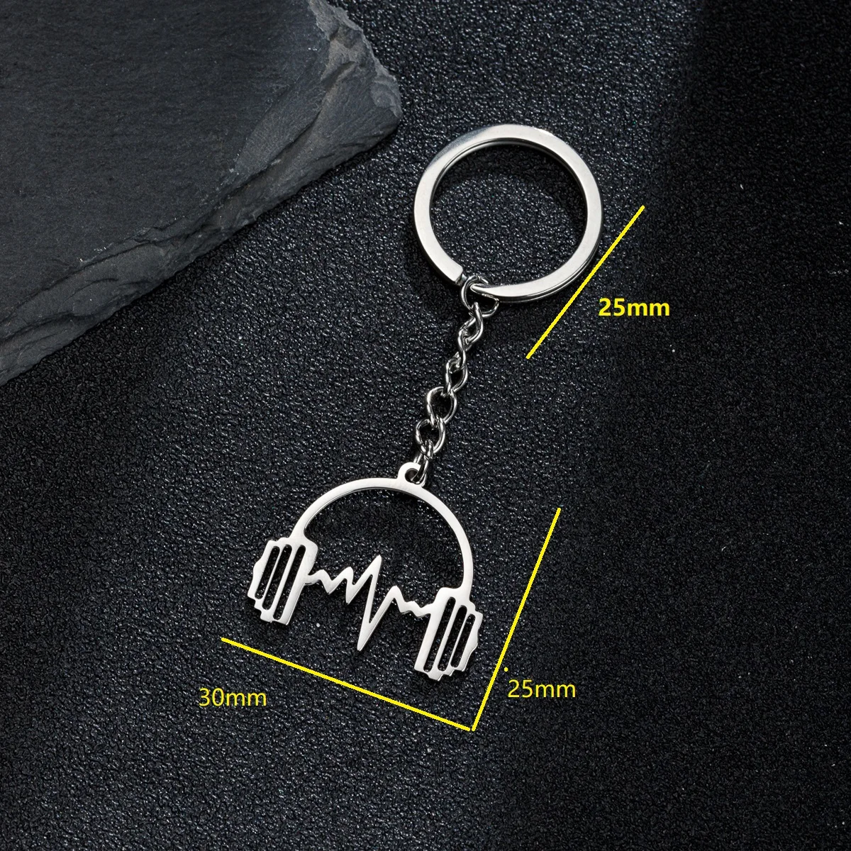 1PC Headphone Keychain Headset Key Ring Musician Composer Key Chain Music Festival Gifts For Teens Student DIY Jewelry