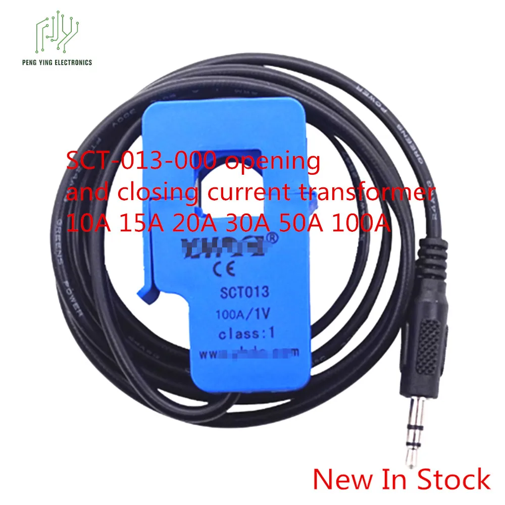 100% New electronic components 1Pcs SCT-013-000 opening and closing current transformer 10A 15A 20A 30A 50A 100A