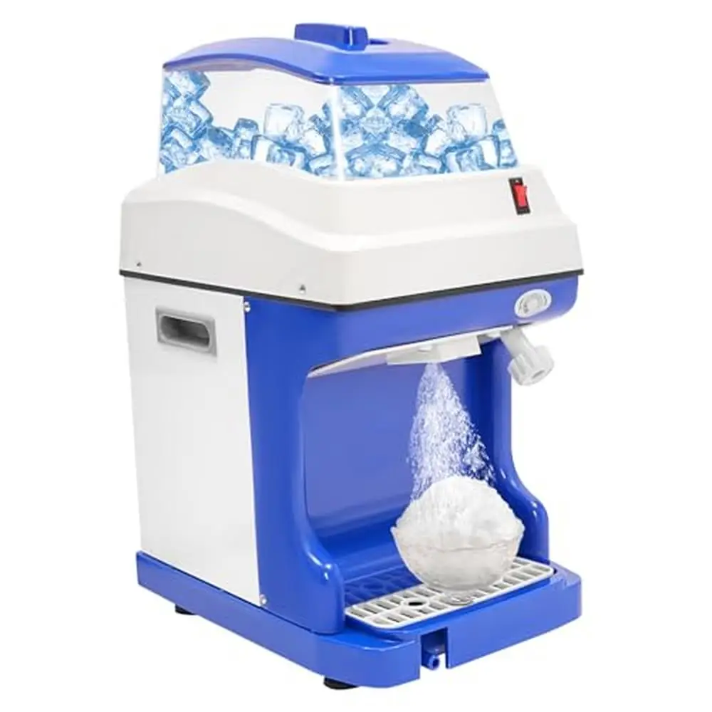 

Electric Ice Crusher Commercial Ice Shaver Machine 250W High Efficiency Snow Cone Maker Large Capacity Thoughtful Design Easy to