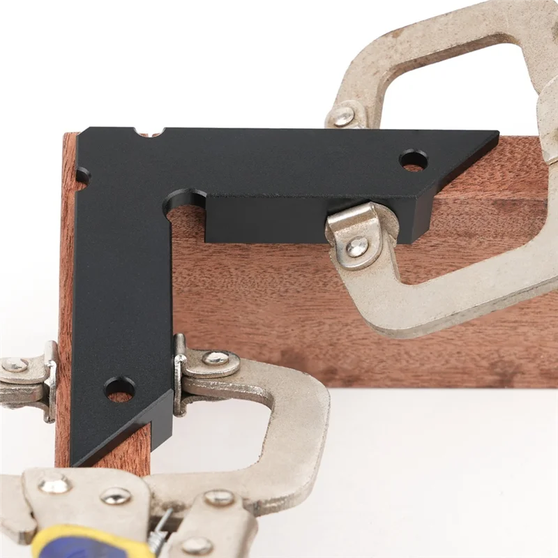 أداة ثابتة للزاوية اليمنى 90 °   أداة تحديد المواقع المساعدة على شكل حرف L حامل مسطرة النجارة