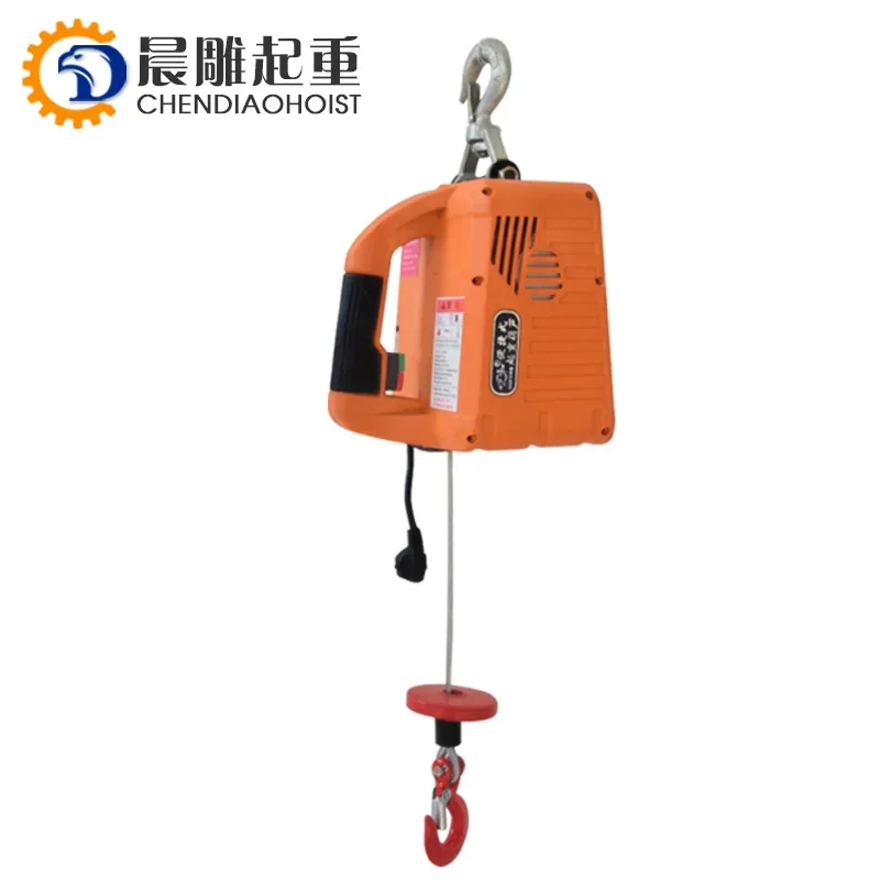 CE Certificated 300KG 500KG Factory Price Mini Portable Hanging Electric Wire Rope Pulley Hoist Chain Block