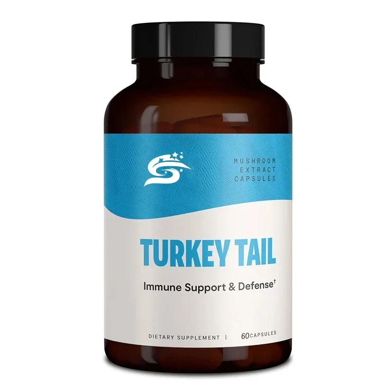 

Turkey Tail Mushroom Supplement, Promotes Immune And Digestive , Gastrointestinal , Non Gmo ( Capsules)