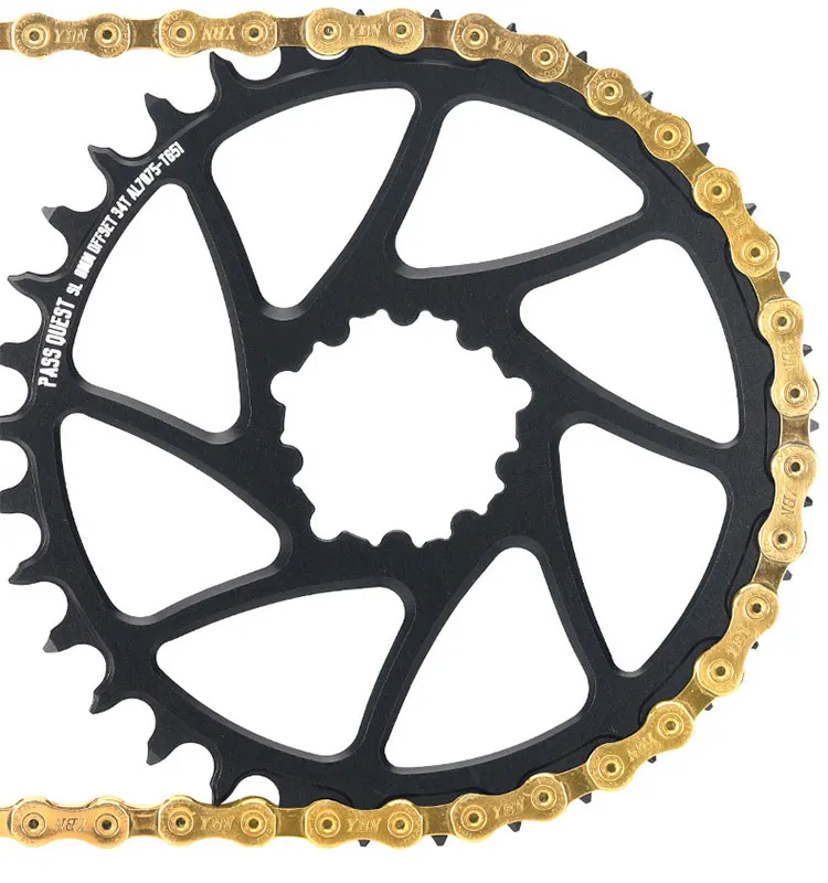 Round Oval 0mm Offset For SRAM Gx XX1 Eagle GXP PASS QUEST Crankset Round MTB Narrow Wide Chainring 28T 30T 32T 34T 36T 38T