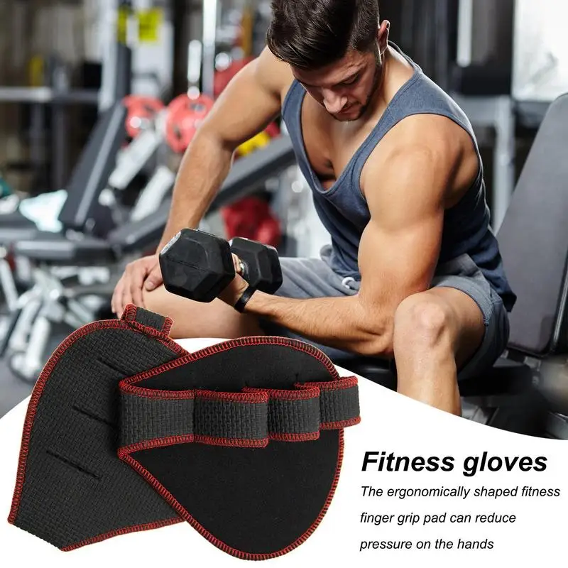 Weight Lifting Palm Grip Fitness Grips Pads Gym Gloves Lifting Pads For Weightlifting Cross Fitness Calisthenics Powerlifting