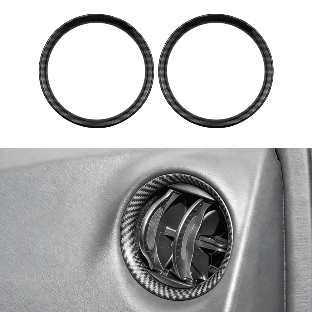 Car Air Conditioning AC Vent Cover Trim for Nissan NAVARA NP300 2019-2022 2023 2024 2025 Imitation Carbon Fiber Accessories view 4