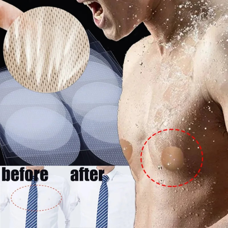 Men Nipple Cover Summer Invisible Disposable Anti-Bulge Nipple Stickers Daily Breathable Comfortable Ultra-Thin Nipple Stickers image 2
