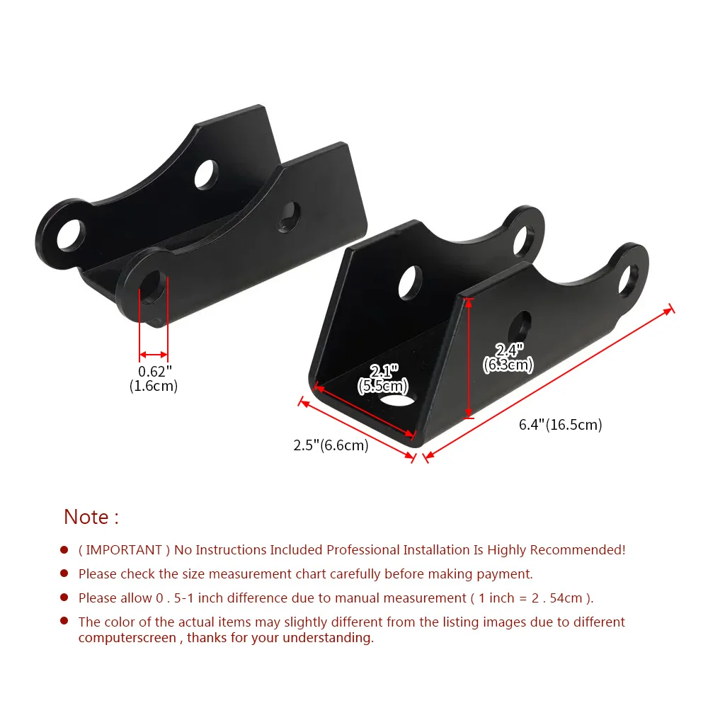 Racing Rear Lower Shock Extender Bracket Level Lift Kit For 1973-1987 Chevy K5 Blazer Shock Extension Suspension Accessories