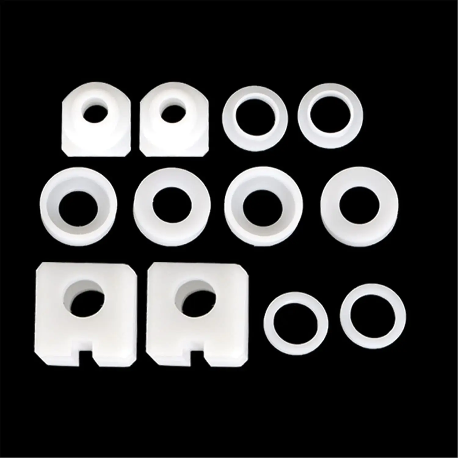 12-PC White Electric Seat Bushing Repair Set for Porsche 911 964 & 993 - Fixes Seat Movement Issues