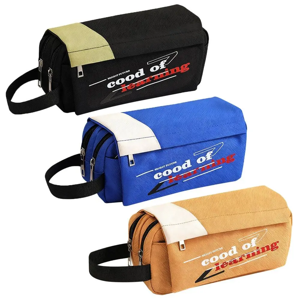 

Durable Colorful Pencil Bag Large Capacity Simple Stylish Pen Pouch Multifunctional Pencil Case School Stationery