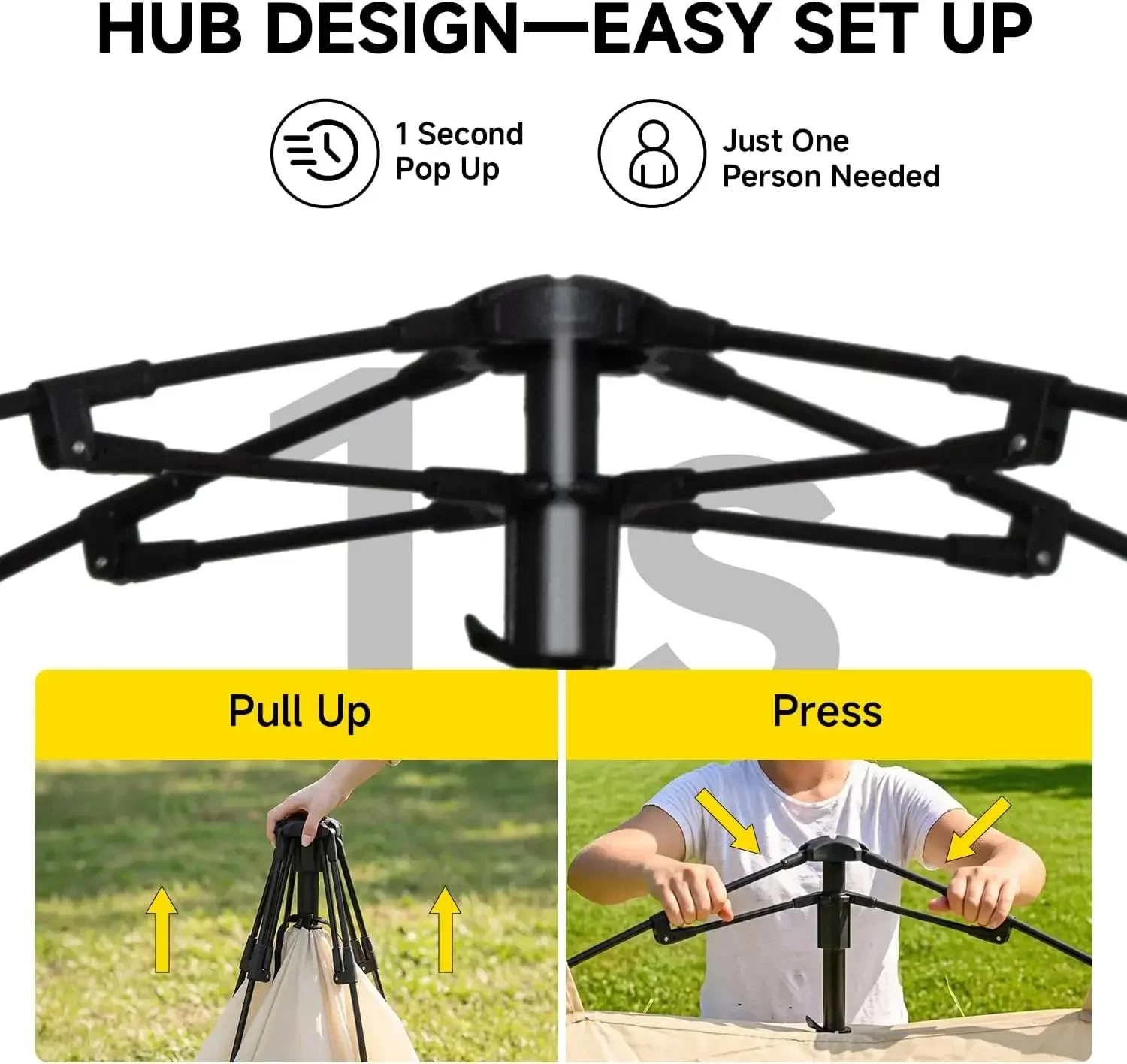 ® Screen House Gazebo, Pop Up Screen Tent, Instant Screen Room with Carry Bag, Outdoor Mosquito Tent Camping, Sun Shade Shelter