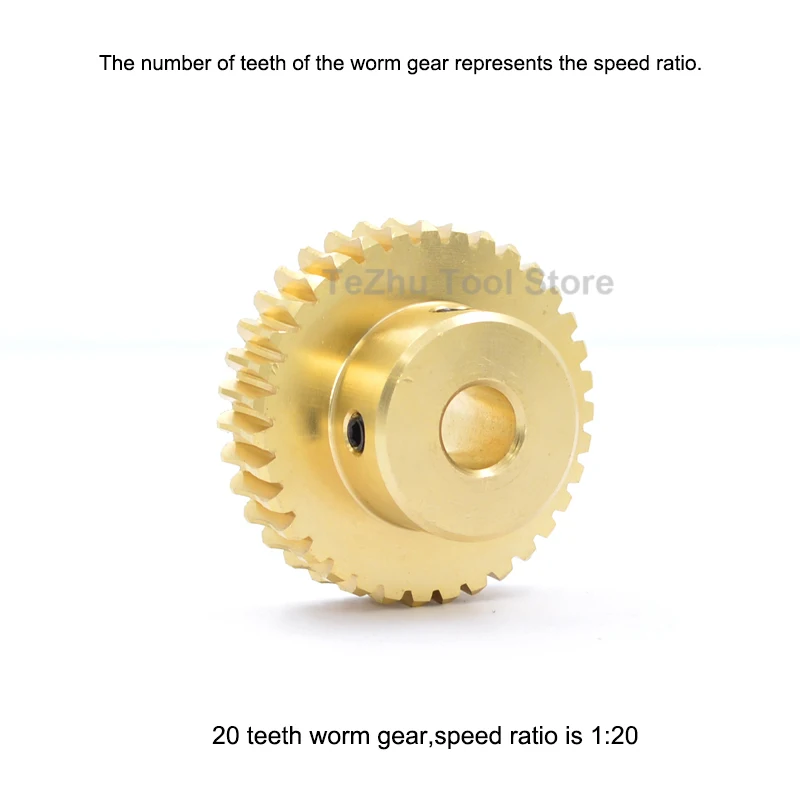 

1Pc 0.5Mod 0.8Mod 20T-60T Brass Worm Gear Wheel POM Worm Rod 0.5/0.8 Modulus 20 Teeth-60 Teeth Worm Gear Bore 4/5/6/8/10/12mm