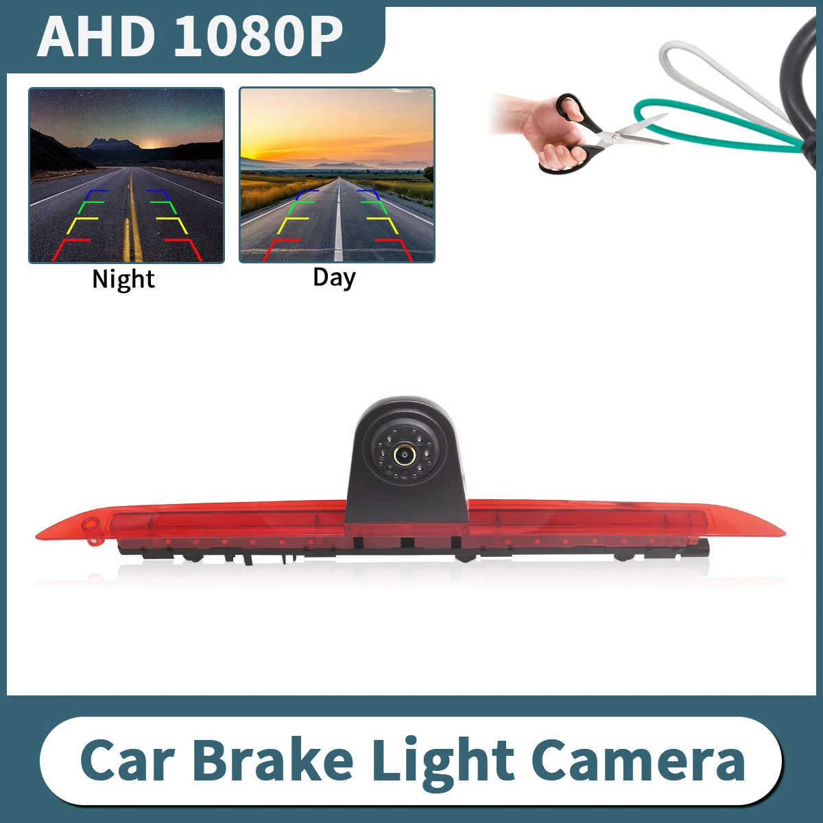 

AHD 1080P Vehicle Brake Light Rear View Reverse Camera for Mercedes-Benz V-Class V260L 2018-2022 IR Night Vision Waterproof