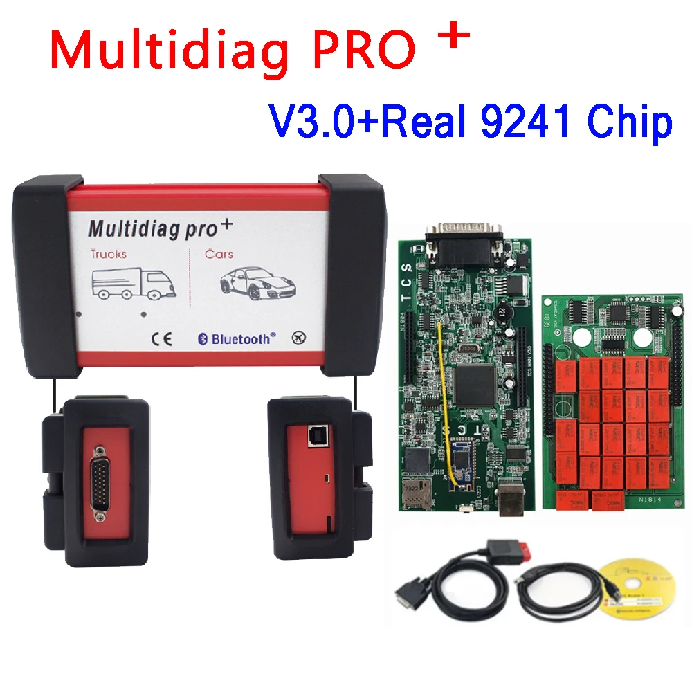 

DS Multidiag V3.0 Double PCB Board Real 9241A Chip 2021.11 Free Keygen VD TCS PRO FT232RQ Chip NEC Relay OBD Scanner multidiag