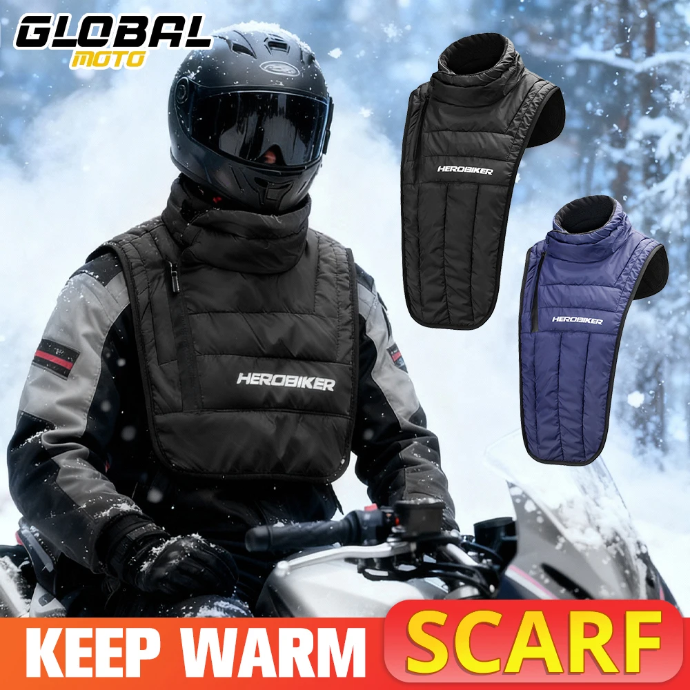 

Зимний мотоциклетный шарф на шею, теплый, морозостойкий, для езды на мотоцикле, теплый чехол для шеи, ветрозащитный чехол для мотоциклиста, защита груди и шеи