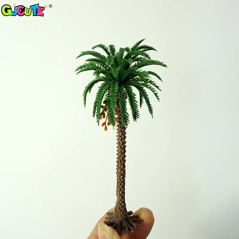 Dekorasi lanskap mikro meja pasir bunga matahari Afrika, simulasi 15/12/9/6cm dekorasi Diy Model tata letak pohon hijau tanaman