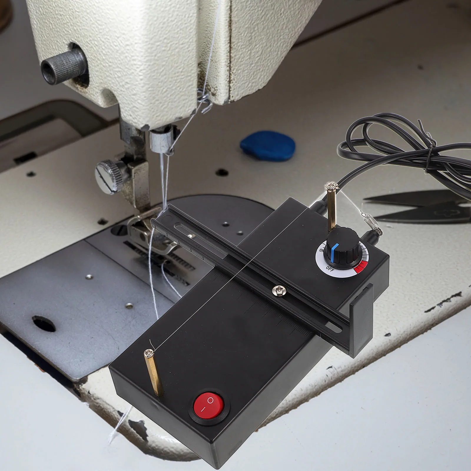 Electric Hot Wire Ribbon Cutter Adjustable Webbing Cutting Machine Portable Manual Electric Cutter DIY Rope Band Craft Eu Plug