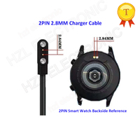 2023 High quality 2pin strong Magnetic backup Charger Cable wire for Smart Watch bracelet 2Pin 2.84mm 4mm data charging cables