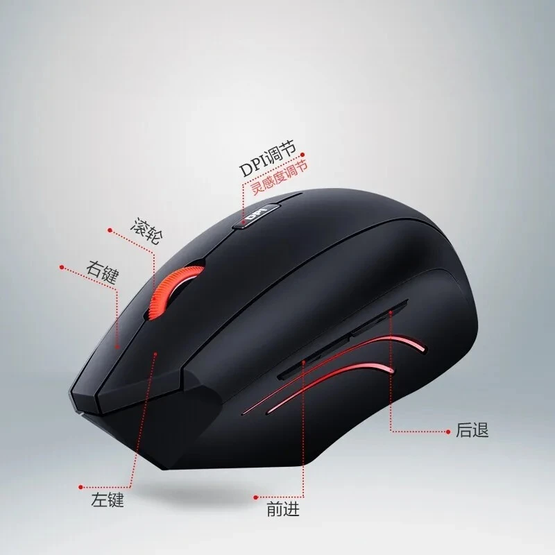 Mouse Ergonomics Vertical Office Wireless Mouse For Lenovo Thinkplus Large Hand