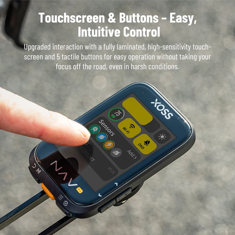 XOSS NAV Pro Bicycle Computer Colorful Touch Screen Smart Navigation Wireless Bicycle Speedometer GPS ANT+ Cadence IPX7 Odometer