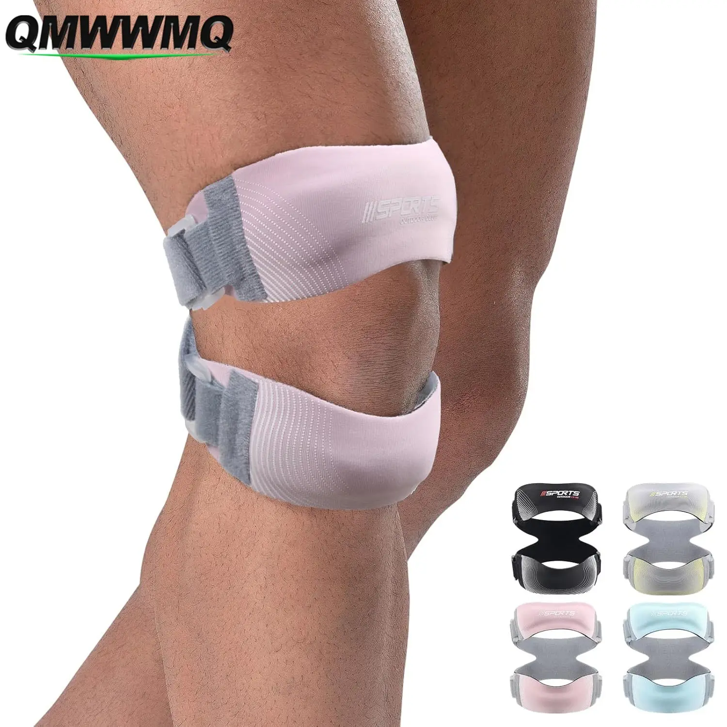 1PCS Adjustable Patellar Tendon Support Strap, Breathable Knee Brace for Men & Women, for Running, Jogging & Fitness Workouts
