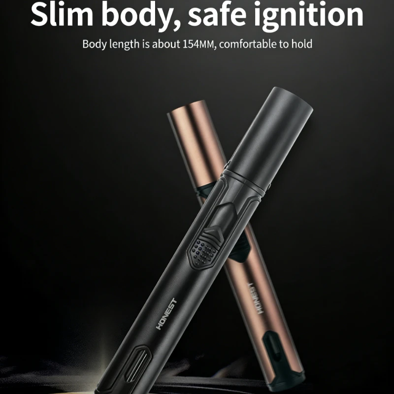 

Windproof straight punch lighter, moxibustion cigar special spray gun, portable outdoor large-capacity lighter